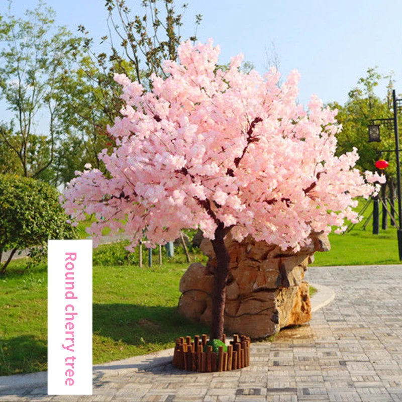 Cereza Artificial &aacute;rbol planta de simulaci&oacute;n de la fiesta de la boda decoraci&oacute;n del Festival falso melocotonero Hotel etapa decoraci&oacute;n del jard&iacute;n al aire libre-3