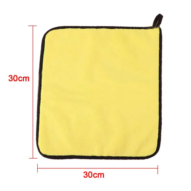 

30x30/60CM Car Wash Towel Microfiber double-sided thickening high-density absorbent coral fleece Car Clean Detailing towel