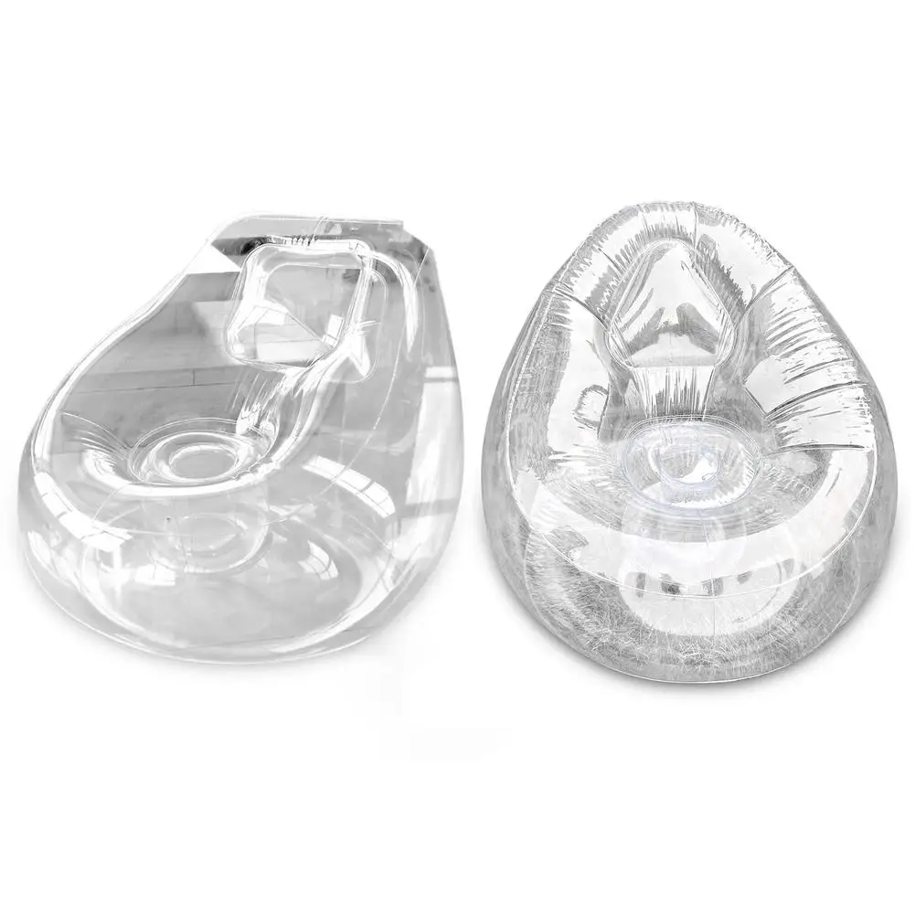 

Портативный прозрачный надувной стул, диван, диван для кемпинга, мебель с блестками, чистый цвет, современная простота, утолщенный 90 кг, Bea