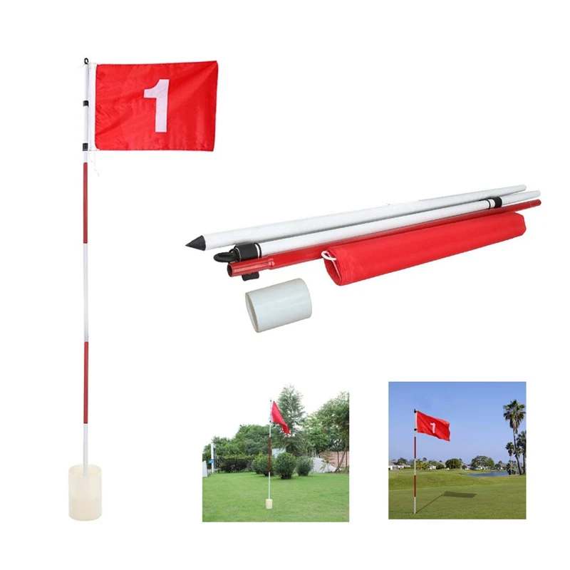 

Golf Flagstick Backyard Stick Golf Training Aids Professional Putting Yard Garden Training Practice Golf Hole Pole Cup Flags