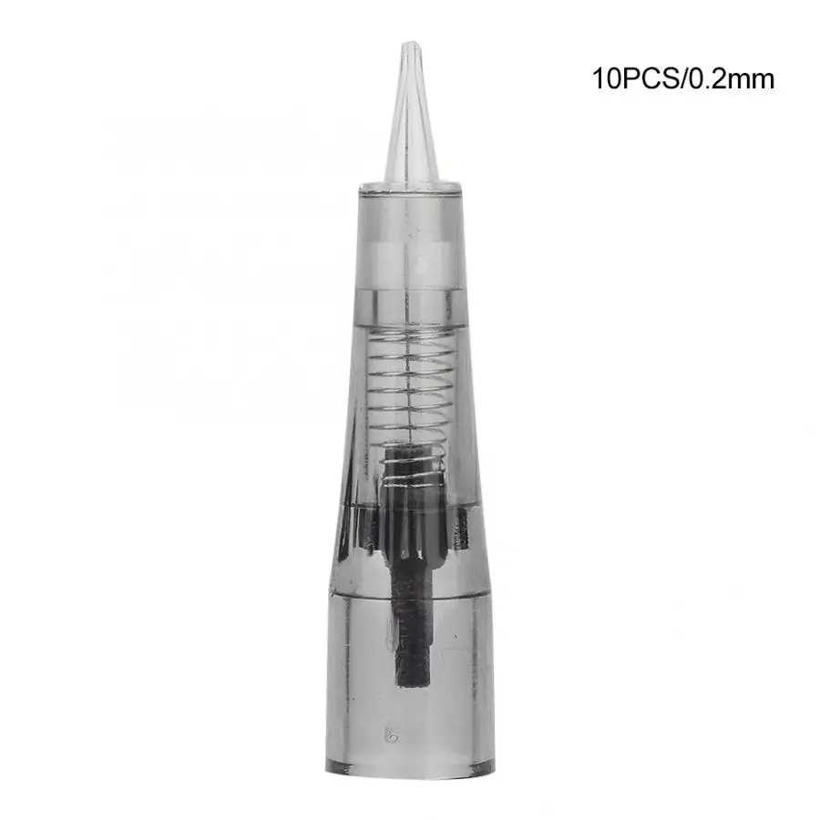 0.2mm Pin 10 шт./компл. одноразовые не вызывает болезненных ощущений брови татуировки иглы мануального татуажа бровей Иглы татуировки машина для удаления татуажа бровей - Габаритные размеры: 0.2mm Pin