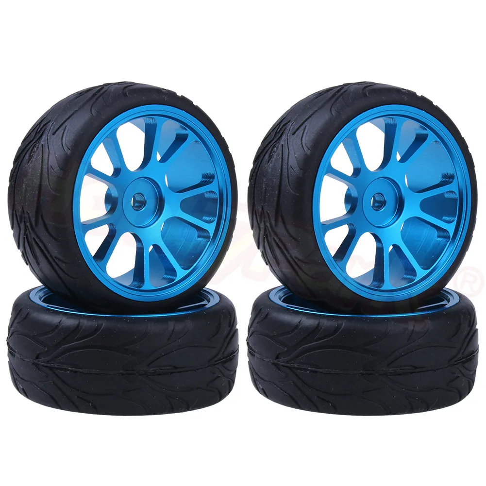 4 шт. 63x26 мм RC алюминиевые колеса и шины для WLtoys A959 A949 A969 A979 A959B A969B A979B 1/18 автомобилей