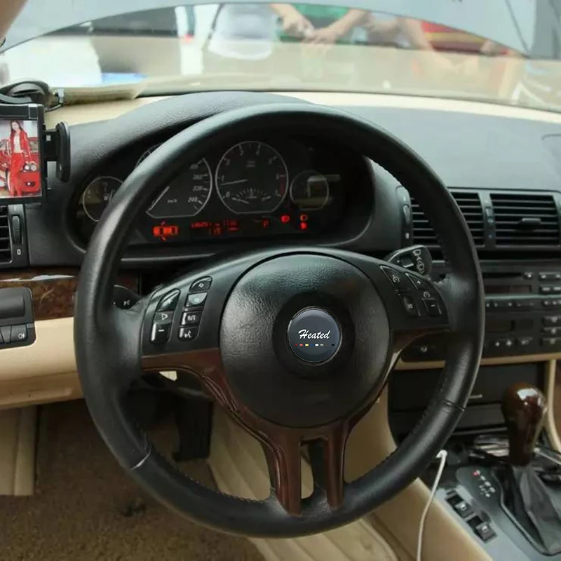 DIY Руль Чехлы для мангала BMW E39 E46 325i E53 X5 из мягкой кожи Оплетка на руль Тампа