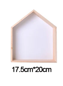 White small Настенная деревянная полка для детской комнаты, украшение для детской комнаты, деревянная полка для детской комнаты для мальчиков и девочек, Скандинавская комната, декор для стен, полка - Цвет: White small