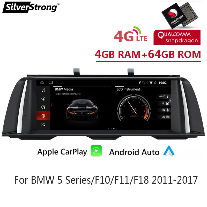 

Snapdragon 4G LTE 64G Android 10,0 автомобильный dvd мультимедийный радиоприемник для BMW 5 серии F10 F11 2010-2016 CIC NBT Автомобильный GPS-навигатор