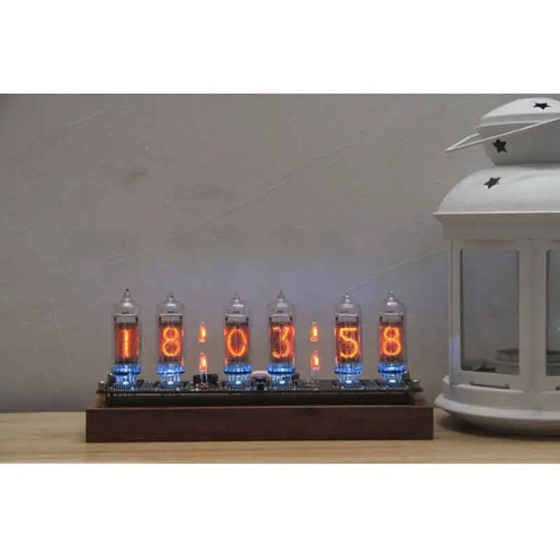 IN-14 Glow Tube Clock Colorful LED Backlight IN14 Nixie USB Electronic DIY Digital Gift Boyfriend | Дом и сад