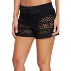 2021 женские плавательные шорты 1 шт. сплошной Цвет кружевное платье без рукавов с вырезом лодочкой, Короткие штаны для пляжные шорты для девочек