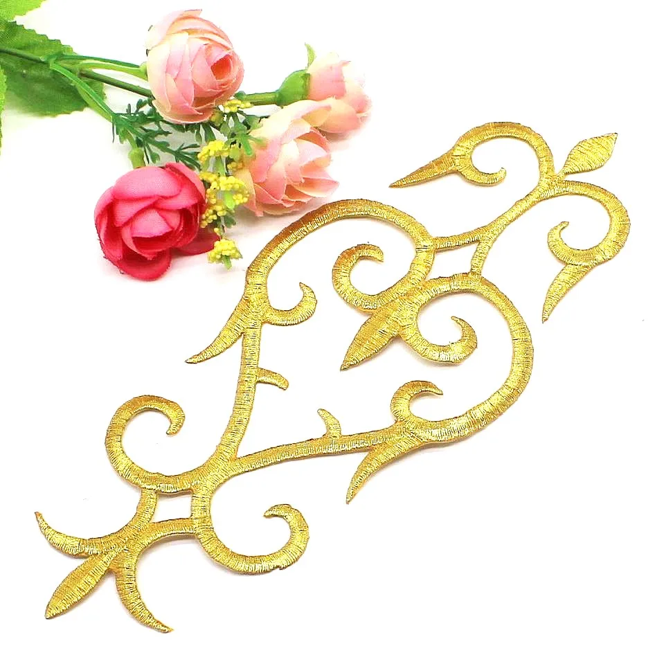 1 шт. кружевная нашивка с вышивкой 22-9 5 см