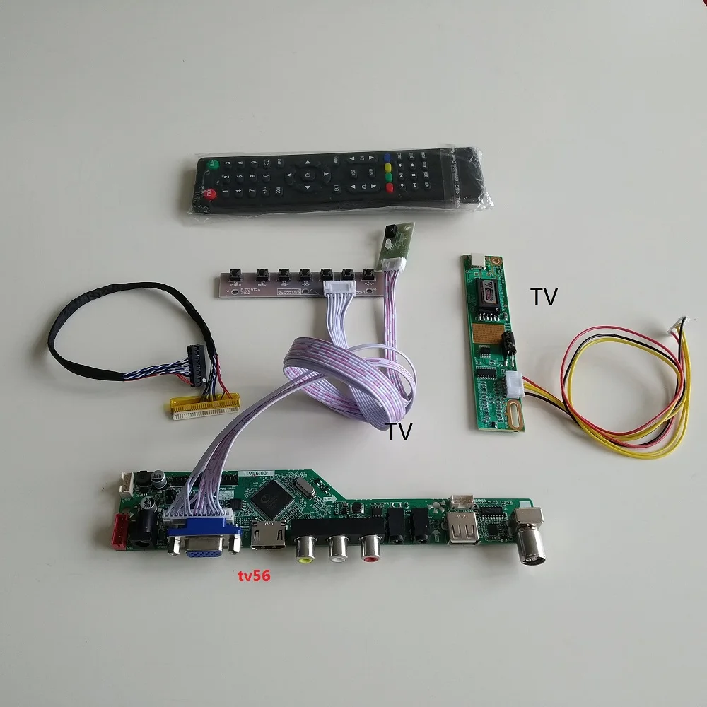 

USB VGA AUDIO TV AV display laptop LCD LED 1 CCFL lamps Controller driver Board diy kit For serial LTN170X2-L02 1440X900
