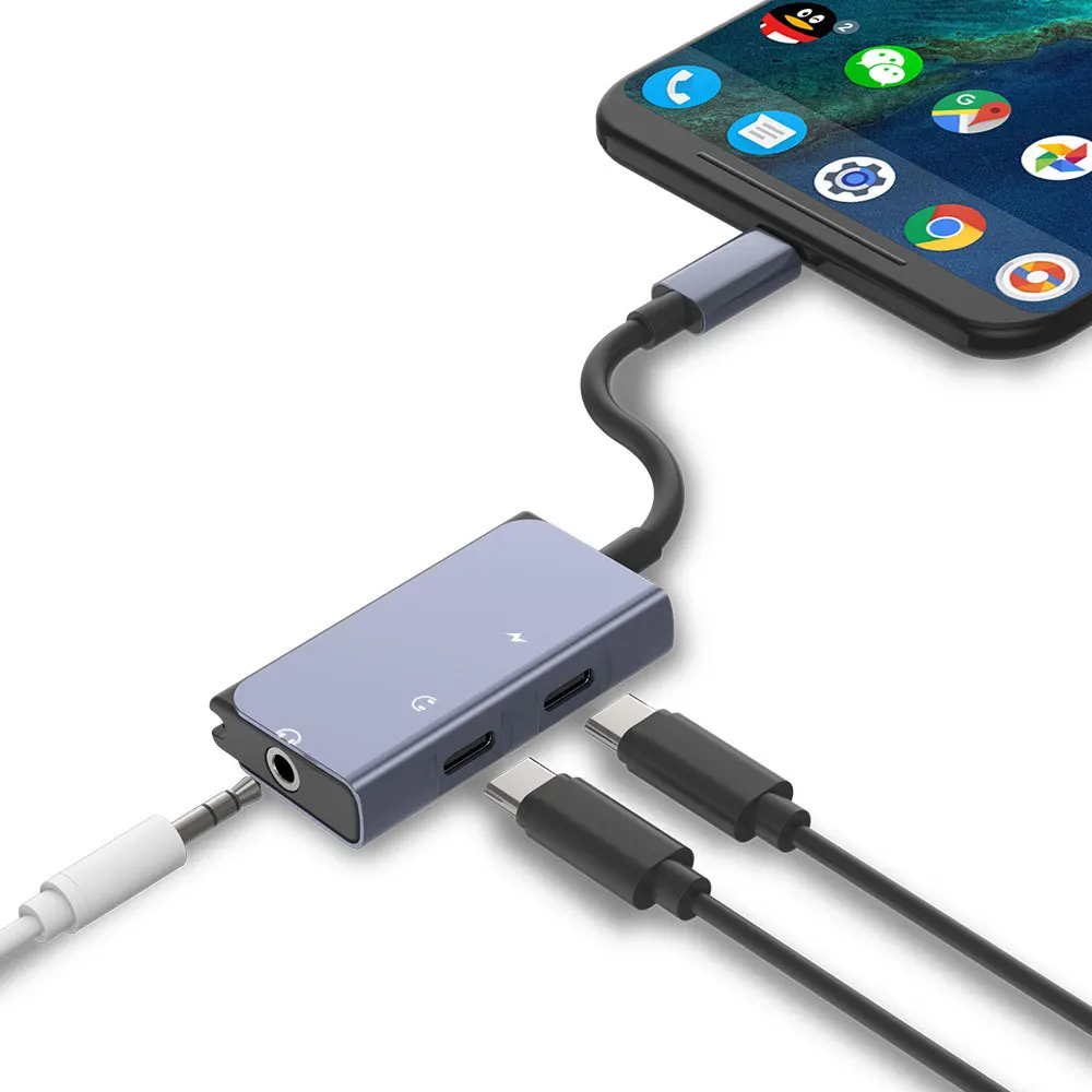 

3 in 1 USB C HUB Type C To 4K USB3.0 PD 60W Charging Audio For iPad pro 2018/2019 Macbook Pro Samsung galaxy s9 USB HUB 3 0