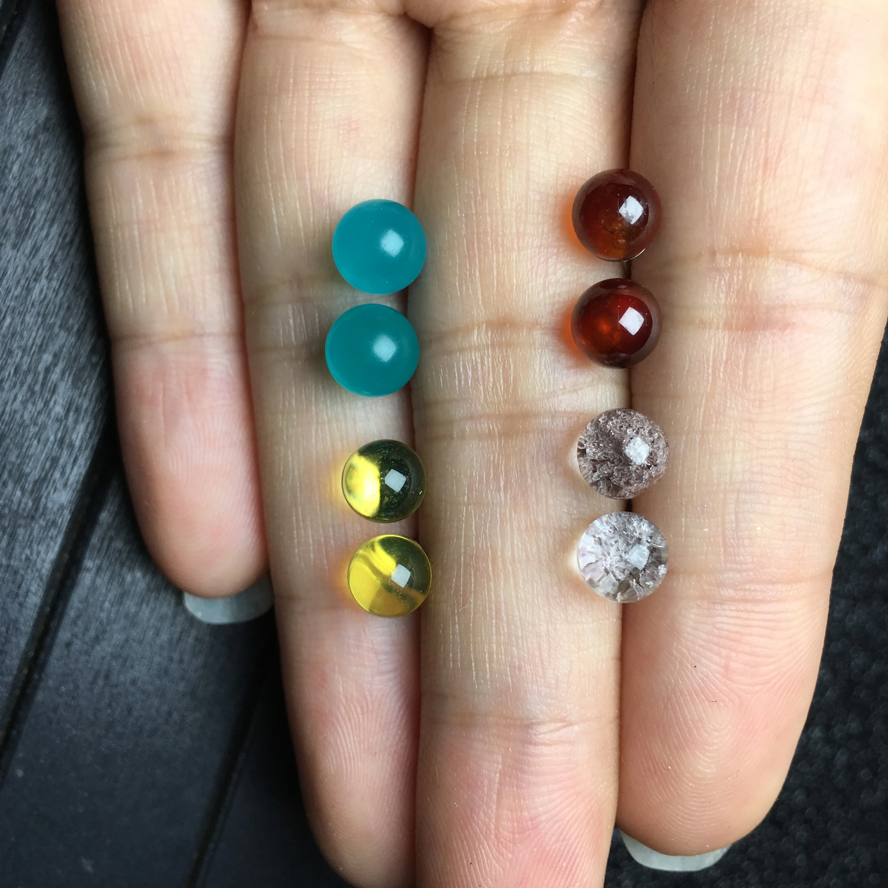 Заводская цена драгоценный камень антикварные серьги-гвоздики комбо подарочный