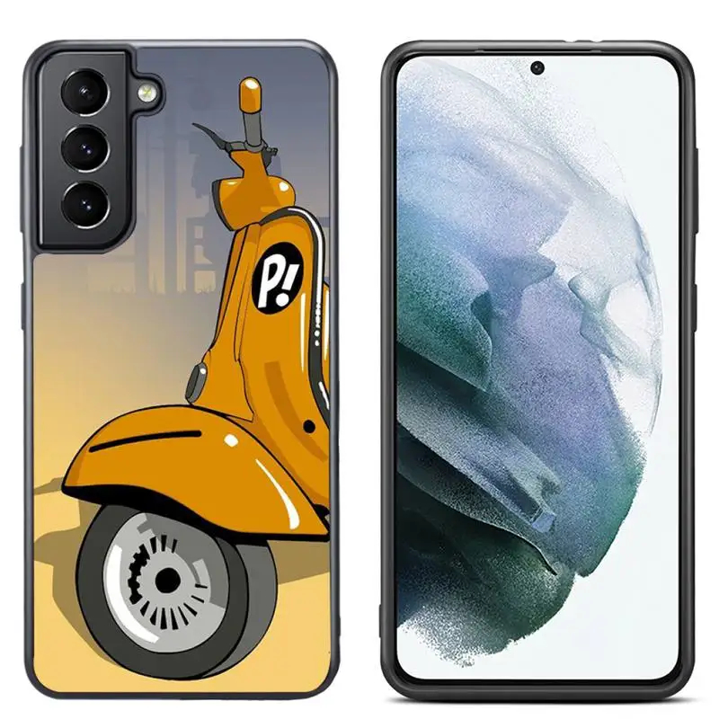 Чехол для телефона Vespa скутер велосипед мотоцикл Samsung S8 S9 S10 S20 plus 5G lite note 20 ultra PC nax