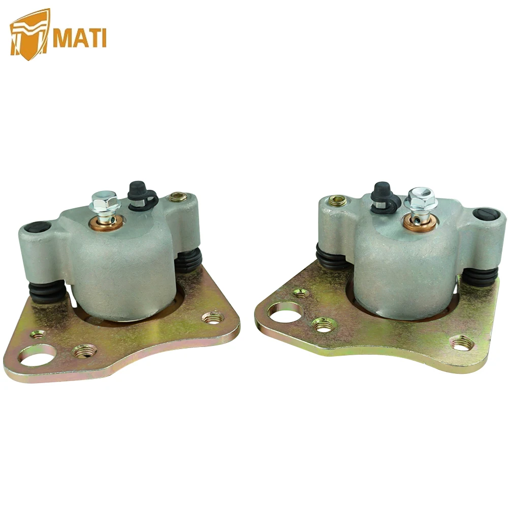 Mati Left Right Front Brake Caliper Assembly for ATV Polaris Ranger ACE 500 570 EM1400 GAS 400 800 ETX with Pads 1912119 1912120