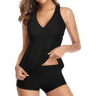 17 цветов, танкини 2021, женский купальник из двух предметов с шортами, купальник с высокой талией, женская одежда для пляжа