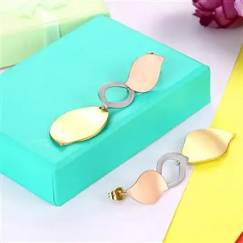 

Fashion trend earrings Women's new earrings Lasa Gold Series KZCE182