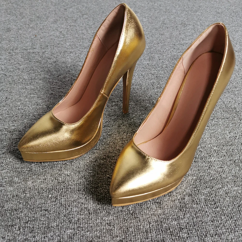 

Doratasia new fashion 2020 Plus Size 47 Super High Heels Shoes Woman Pumps Female Slip On Platform Party Wedding Pumps