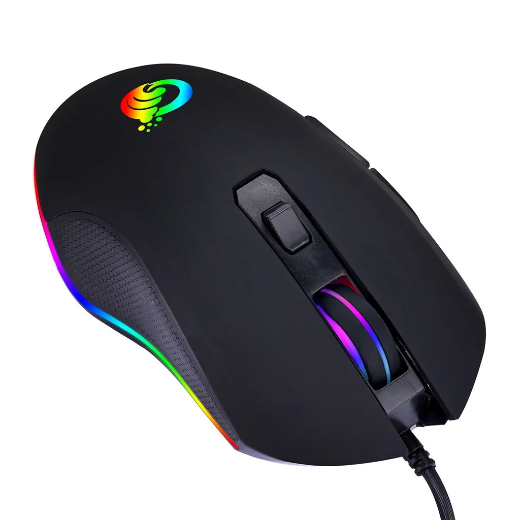 

3600DPI USB Wired Backlit Optical Mouse Ergonomic Game Portable Mice For PC Colorful Lights Mechanical Sensitive Gaming Mouse