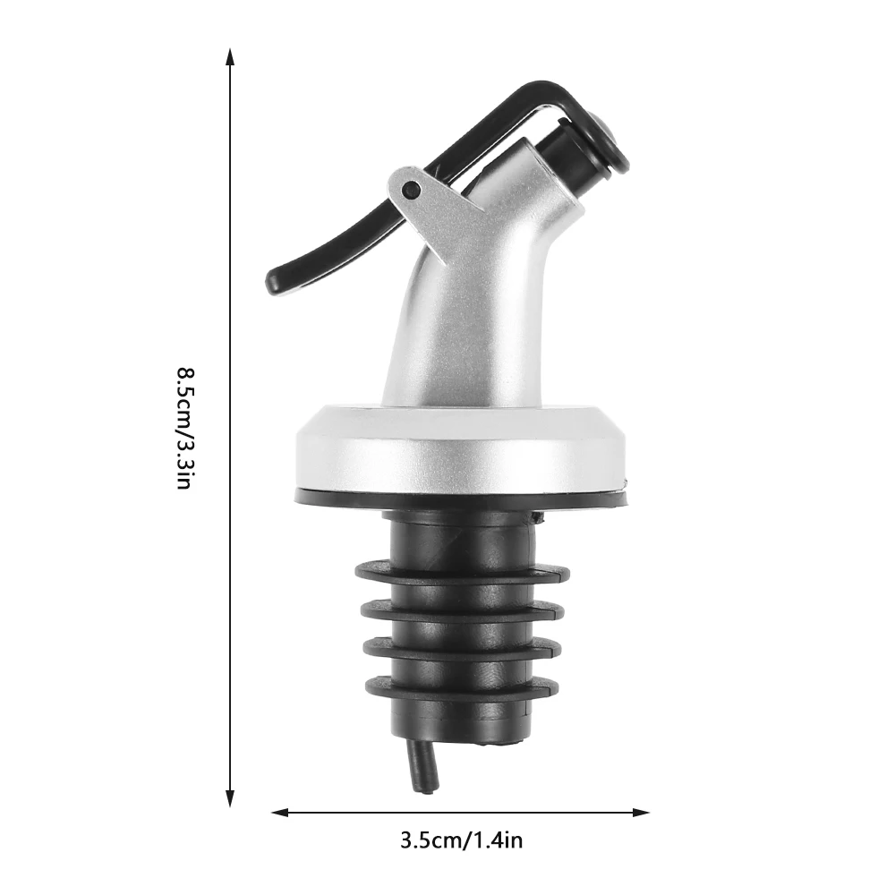 

Oil Spout Stainless Steel Bottle Pourer Olive Leak-proof Oil Dispenser Vinegar Bottle Stopper Speed Pourer Dust Cap Covers