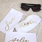 Персонализированный Чехол для солнцезащитных очков, чехол для солнцезащитных очков с именем на заказ, подарок подружке невесты, чехол для девичника, идея для подарка на вечеринку, солнцезащитные очки для женщин