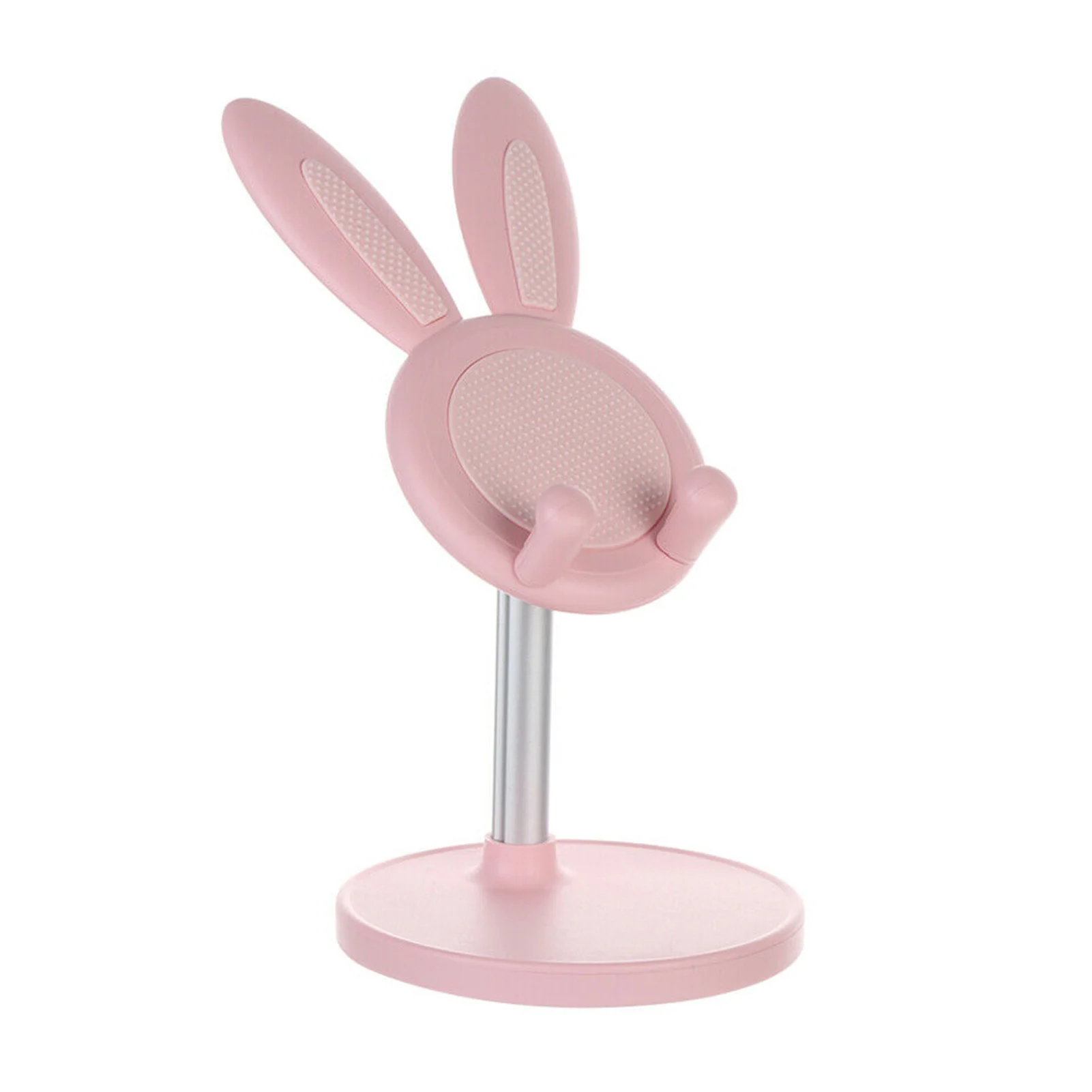 cute bunny phone metal holder desktop cell phone stand height angle adjustable for iphone ipad tablet foldable extend support free global shipping