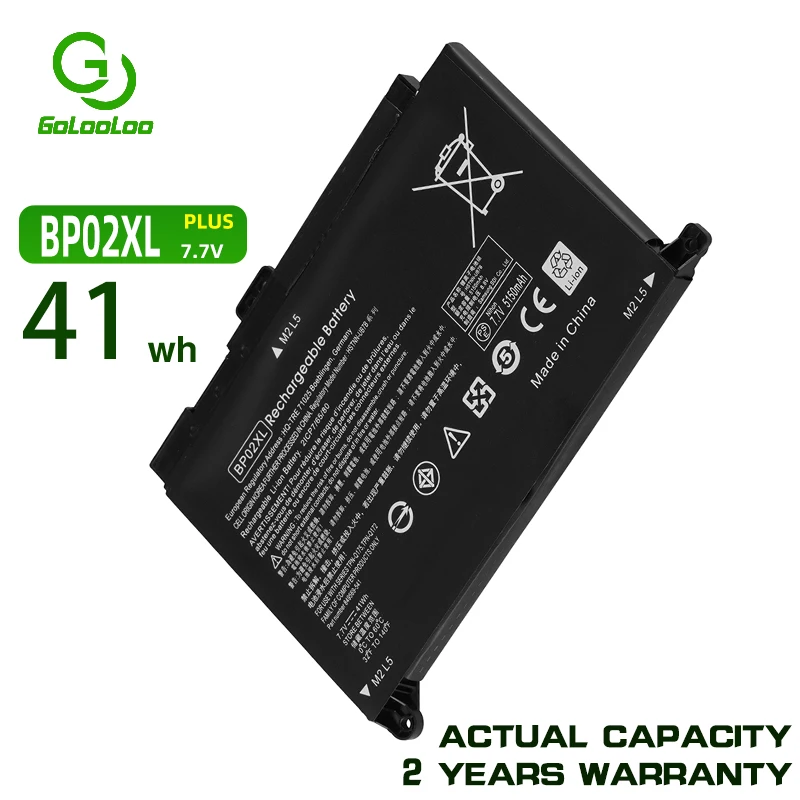 

Golooloo 7.7V 41Wh Laptop Battery BP02XL For HP Pavilion PC 15 15-AU 849909-850 (F9-21) 849569-421 HSTNN-LB7H BP02041XL