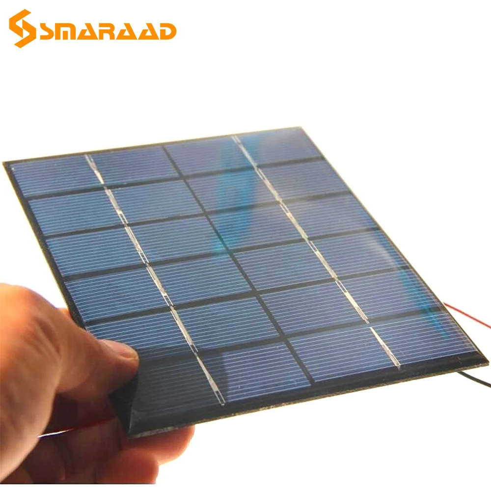 6v 3 5w solar panel battery charger diy solar module charging board with usb port portable outdoor power bank for mobile phones free global shipping