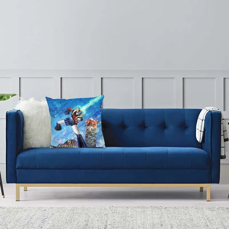 Goldorak Grendizer Actarus Cushion Cover 40x40 Home Decor 3D Print UFO Robot Mazinger Z Goldrake Throw Pillow Case for Sofa Car |