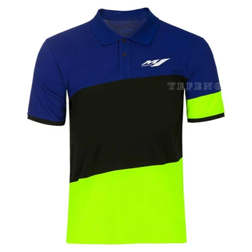 

Polo Lapel Motorcycle Racing Motorbike Motocross Moto For Yamaha M1 Riding Clothing Men Clothes Driving T shirt