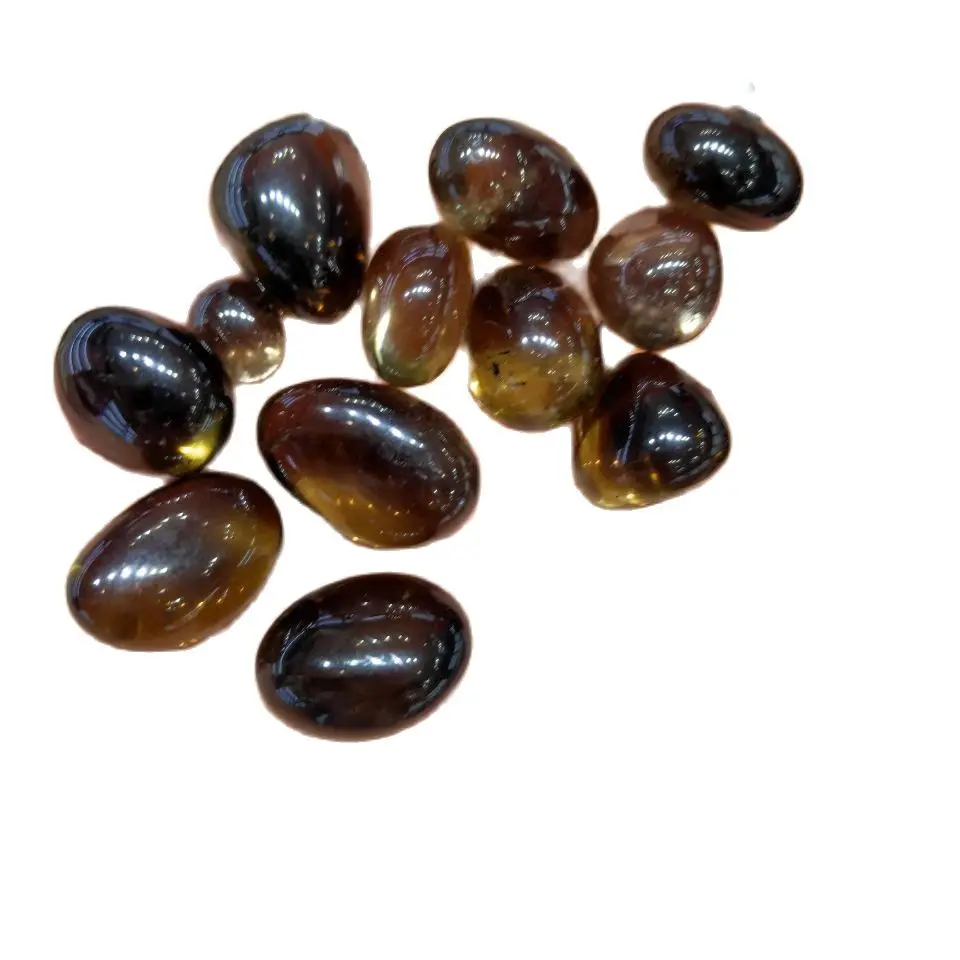 С натуральными кристаллами гравия образец коричневого кварца камень для