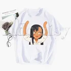 Новинка, забавная винтажная Мужская футболка Nagatoro с круглым вырезом, женский и мужской топ с юмором, футболка, подарок, уличная одежда с юмором