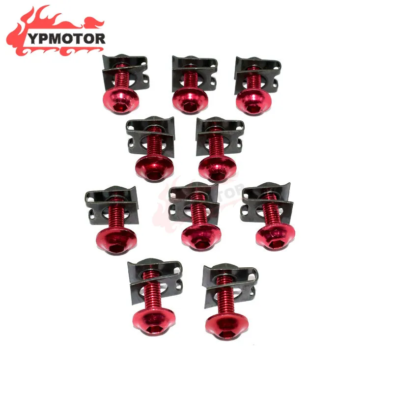 M6 мотоцикл обтекатель болт крепежа для YAMAHA YZF R1 R6 XJ6 TMAX 500 530 R25 R3 YZF600 XMAX400 FZ1 FZ6 MT07