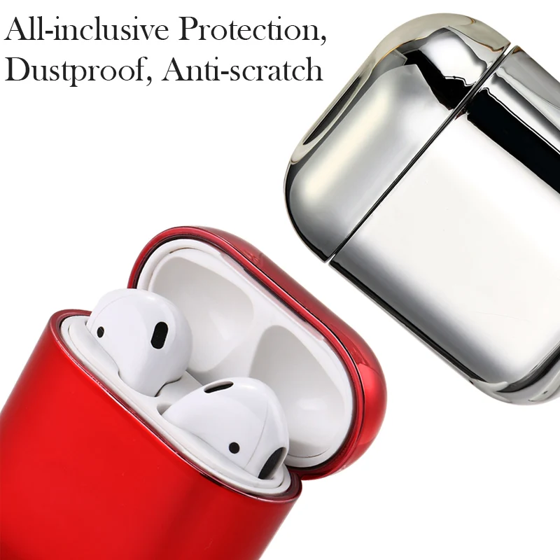 Чехол для Airpods 2 чехол s с гальваническим покрытием жесткий корпус MacBook Air стручки