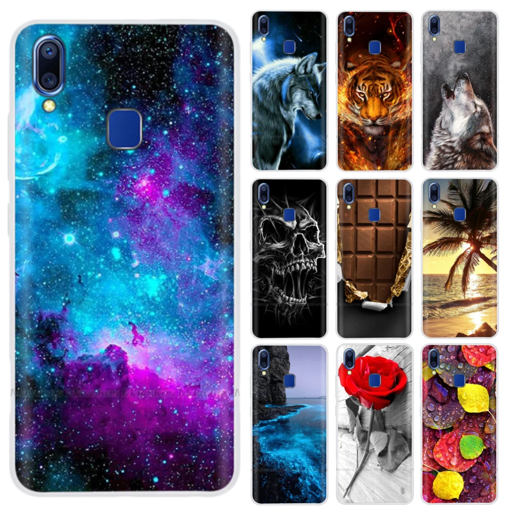 

Silicon Case For Vivo Y91 Y95 Case Cartoon Soft TPU Back Phone Cover For Vivo Y91 Cover VIVOY91 Full 360 Protective Bumper Shell