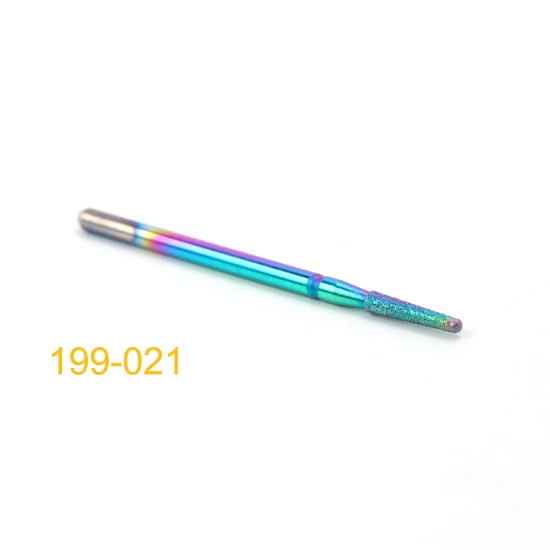 199-021 Diamond Cuticle Nail Drill Bits Milling Cutters Burr Files Manicure Pedicure Polish Removing Gel Electric Machine Tools TR1514-1 - Цвет: 199-021