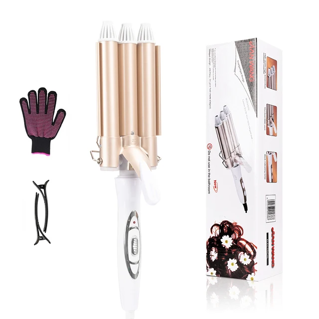 

Professional Curling Iron Ceramic Triple Barrel Hair Styler Hair Lectric Curlers Electric Irons Curling Hair Waver Styling Tools