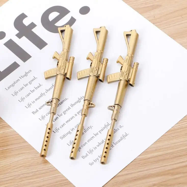 1 шт. Золотой Шариковая машина мячик для пистолета шариковая ручка офиса и школы