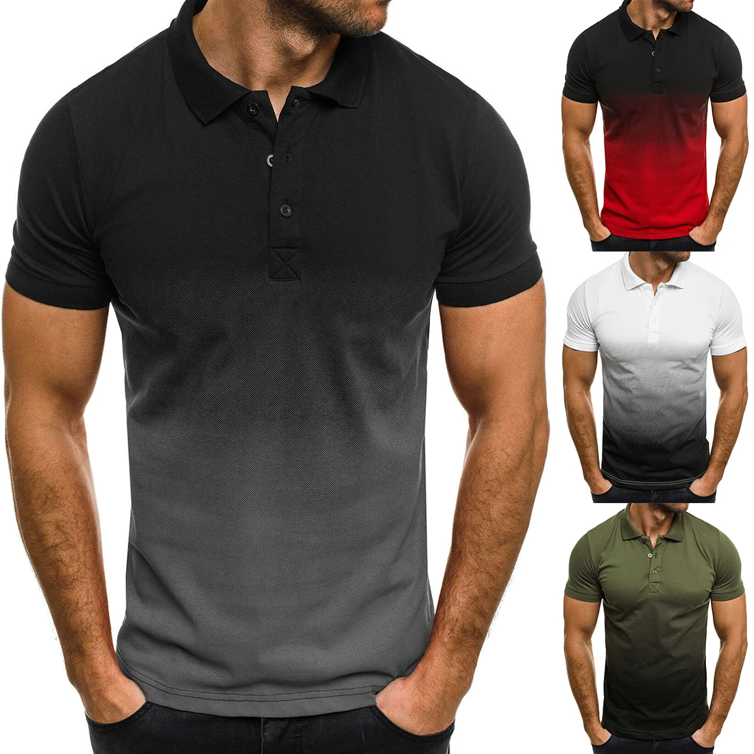 

Polo Shirt Men's T-Shirt Brand Golf Summer Tennis Sport Stand Collar Shirt Casual Printing T-shirt Men's Summer Clothes S-3xl
