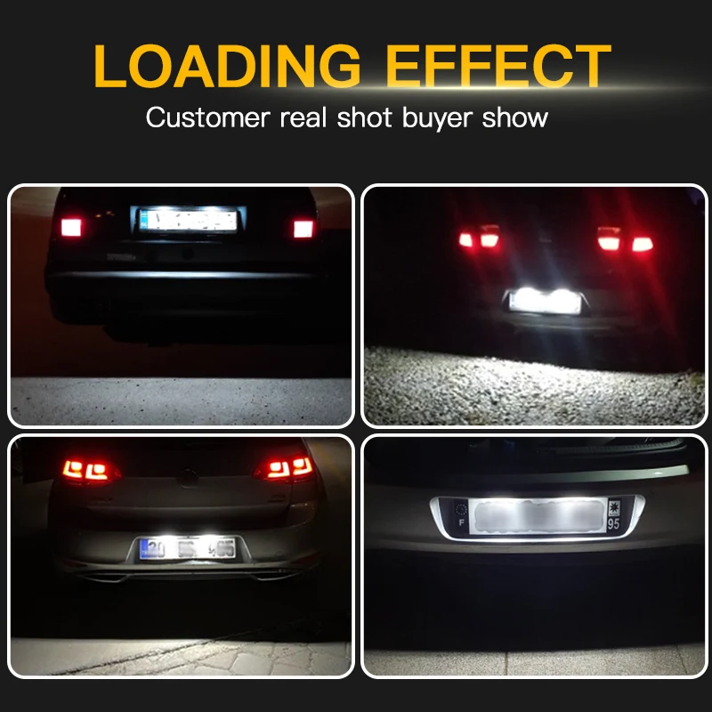 2 шт. светодиодный номерной знак для VW Golf MK3 Polo III Estate классический вариант Поло Seat