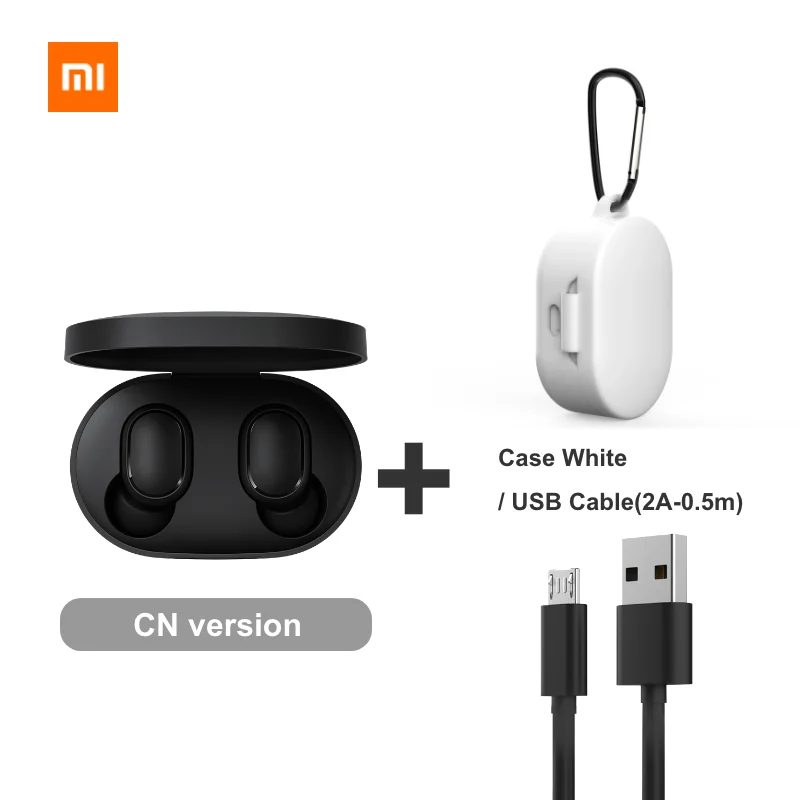 Xiaomi Redmi Airdots Xiaomi беспроводные наушники Голосовое управление Bluetooth 5,0 шумоподавление управление - Цвет: CN White Cable