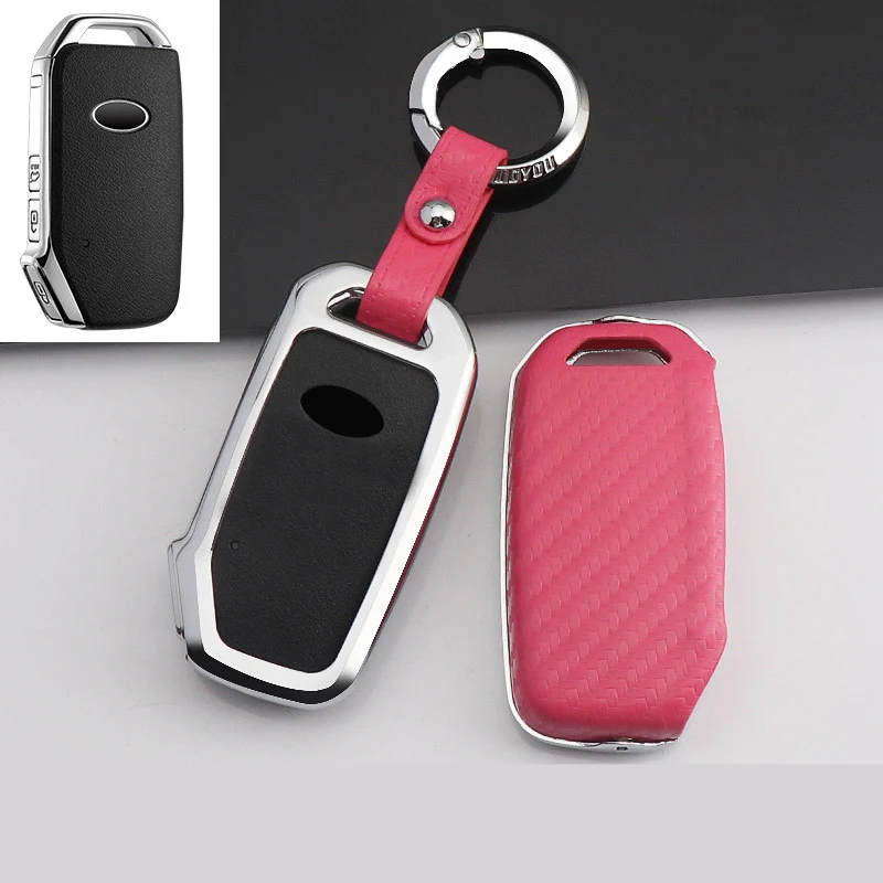 Горячая Распродажа чехол для автомобильного ключа из углеродного волокна +