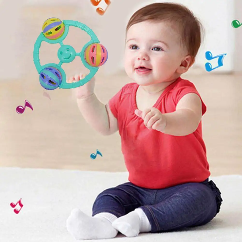 

Детская пластиковая погремушка для детей раннего возраста, Детские зубные кольца для новорожденных, подарки 8 цветов J9f6