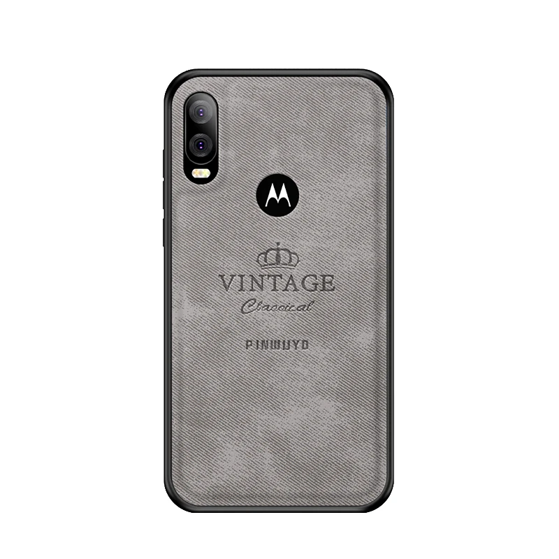 Чехол для Motorola Moto One Vision/P40, Винтажный чехол из кожи ПУ и ПК, Жесткий Чехол, облегающие Чехлы, защитный чехол 6,2''