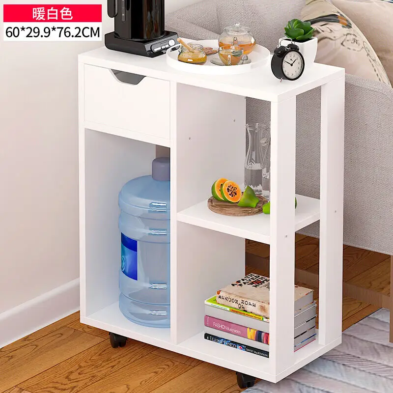 

Modern living room sofa corner coffee table imitation wood side cabinets bedside coffee table