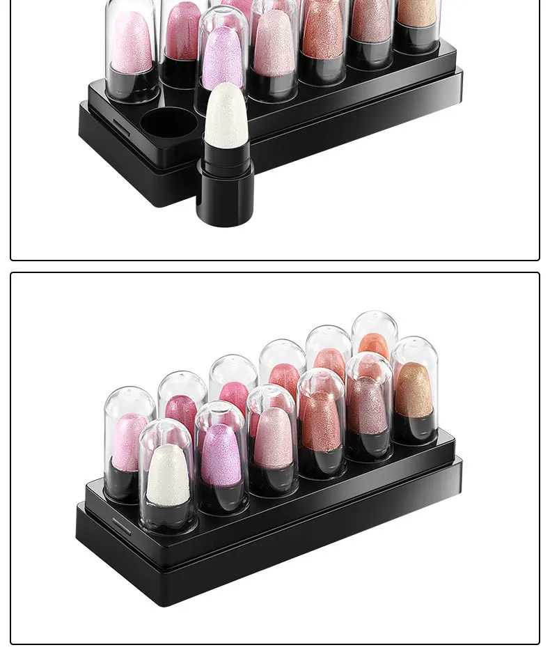 12 шт. мерцающие блестящие тени для век макияж Профессиональные Тени пигментные