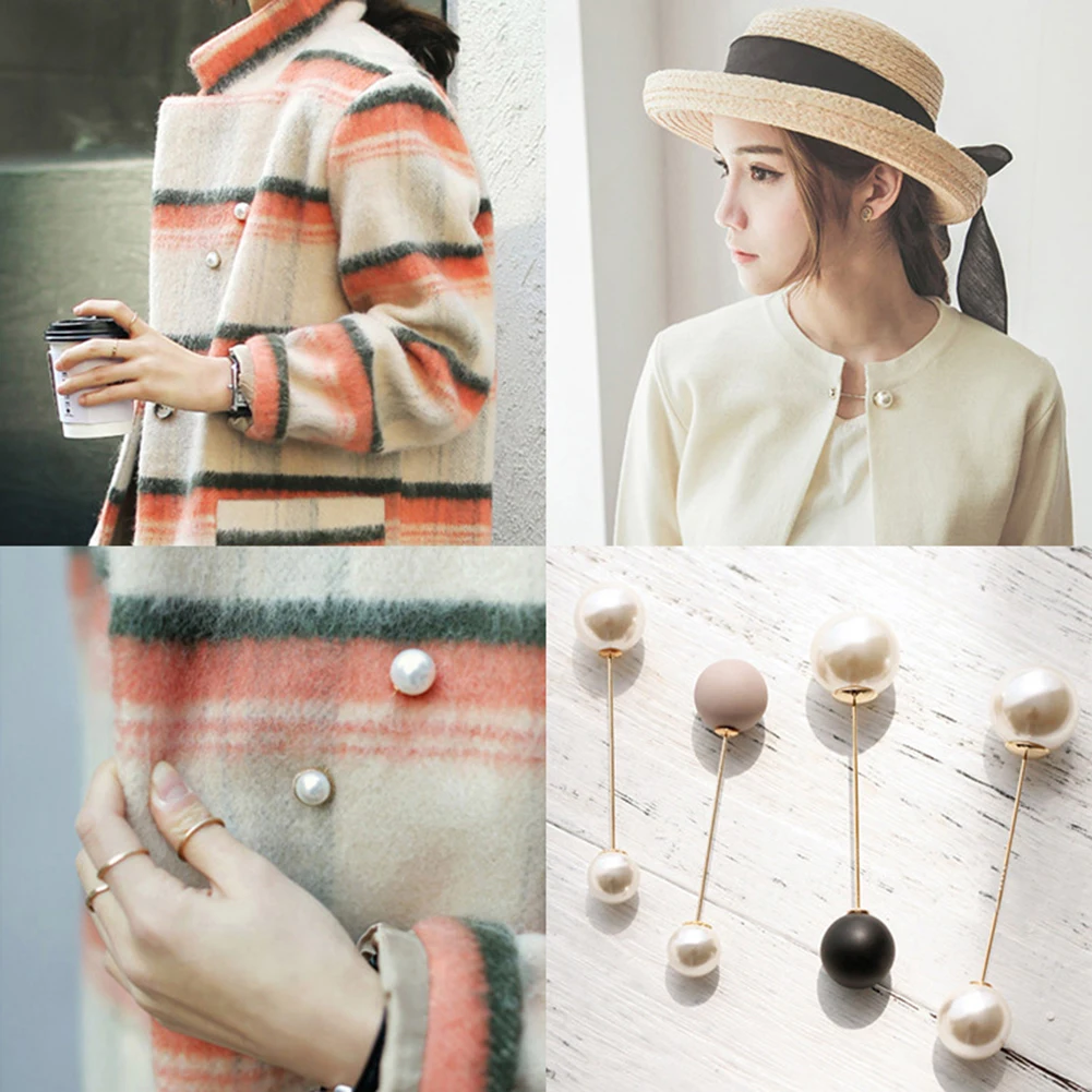 Жемчужная брошь на шарф булавка головной платок шаль для женщин мусульманский