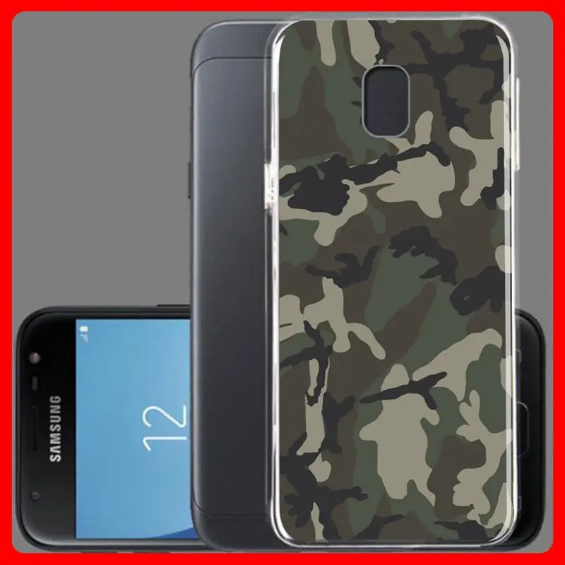 

Camouflage Army Pattern Phone Case For Clear-Samsung Galaxy S5 S6 S7 S8 S9 S1 S2 Edge Plus Lite 219 22 Fundas Cover