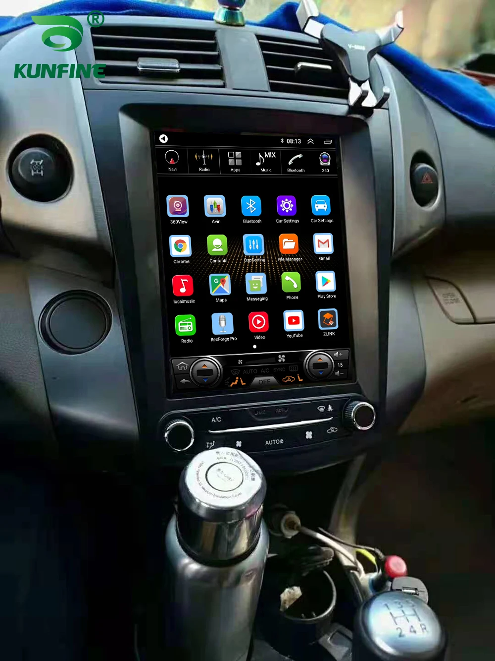Экран Tesla Android 10 0 4 Гб RAM 64GM ROM Восьмиядерный автомобильный DVD GPS плеер Deckless Car Stereo для
