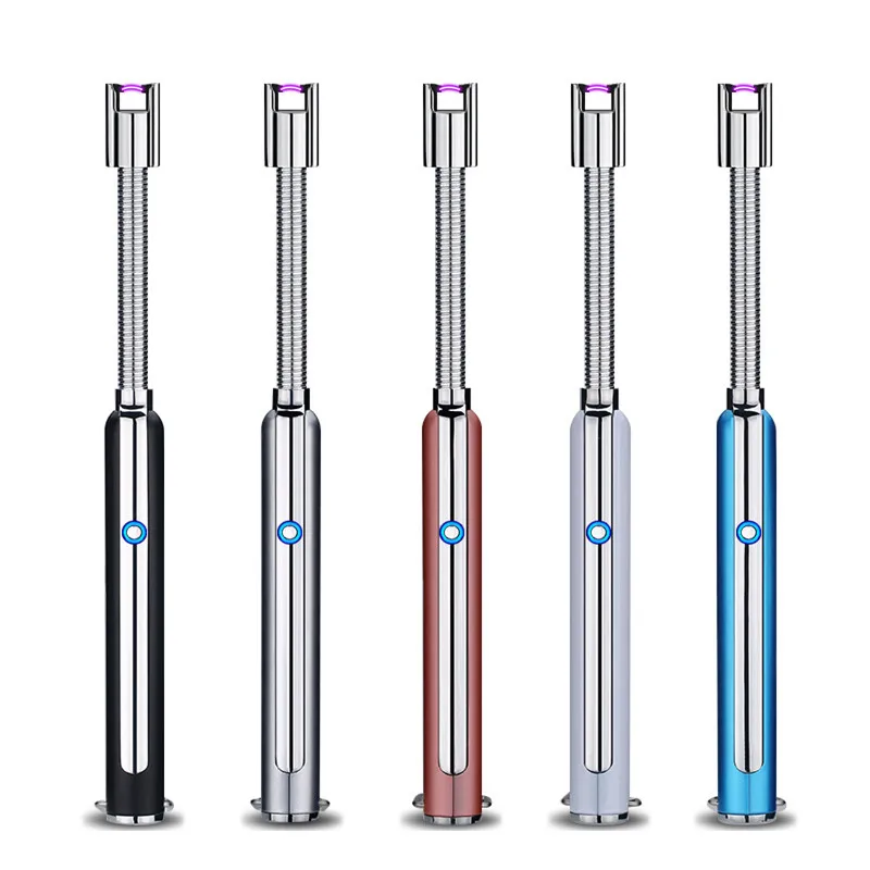 Электронная зажигалка для кухни плазменная с зарядкой от USB защитой ветра и