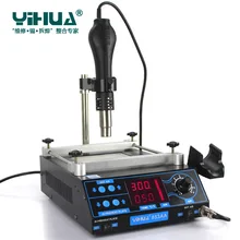 YIHUA 853AA Digital Rework Station & Soldering Station/BGA Rework Station 2 In 1 Hot Air Soldering Mobile Phone Repair Tools