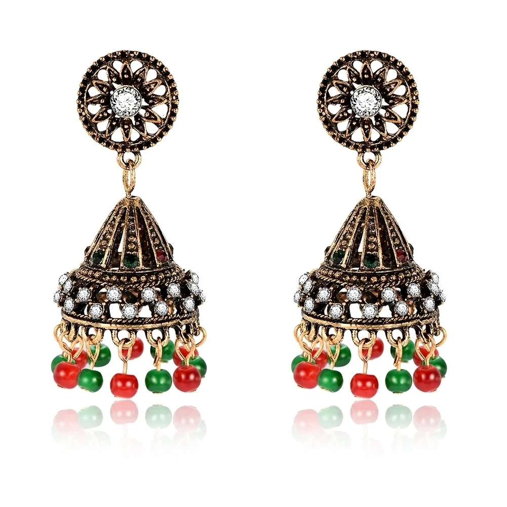 Brinco серьги античные Jhumki Jhumka висячие серьги этические племенные ювелирные изделия Ближний Восток Ретро Национальный стиль колокол
